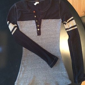 Free People Gray/Black Thermal
