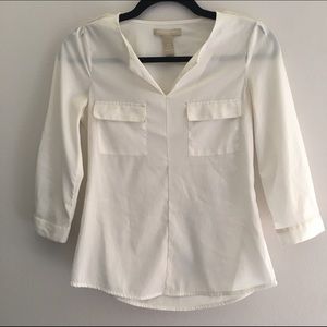 J.Crew White Blouse in 00P