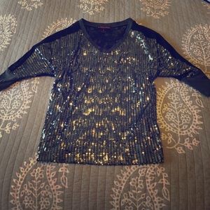 Sparkle top with lace back!