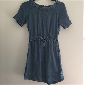 J.Crew Denim Tie-Waist Dress Size XXS