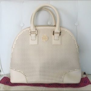 Tory Burch Robinson Small Perforated Dome Satchel