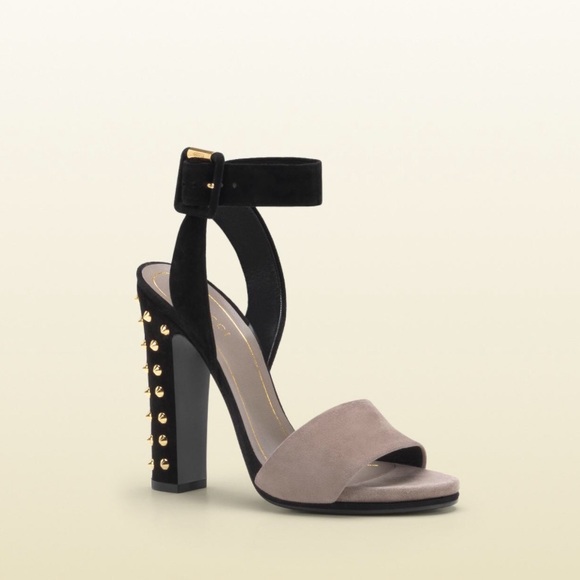 💕HP💕Gucci Ankle strap Madison sandal w/studs 7.5 - Picture 8 of 8