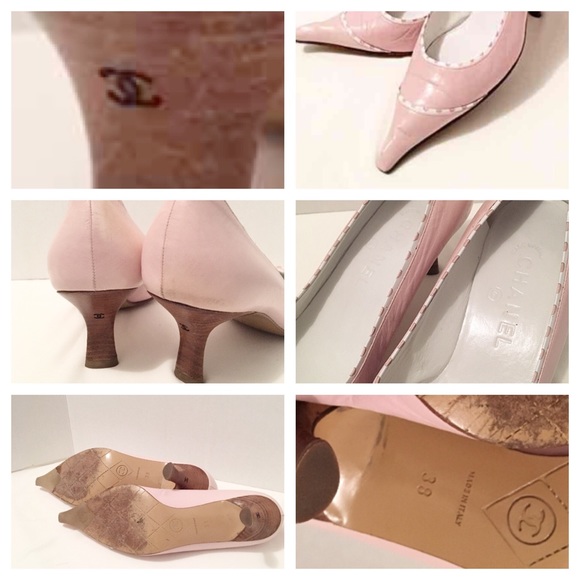 Beautiful CHANEL Light PinK Pumps. Classy Low Heel - Picture 3 of 8