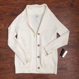 J Crew cozy cable knit cardigan