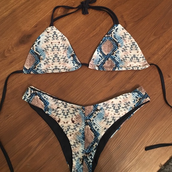 Snake skin bikini never worn