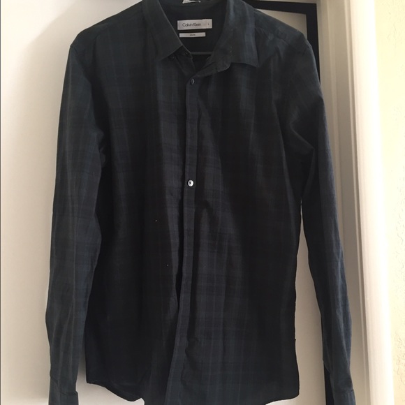 Calvin Klein Plaid Men's Shirt