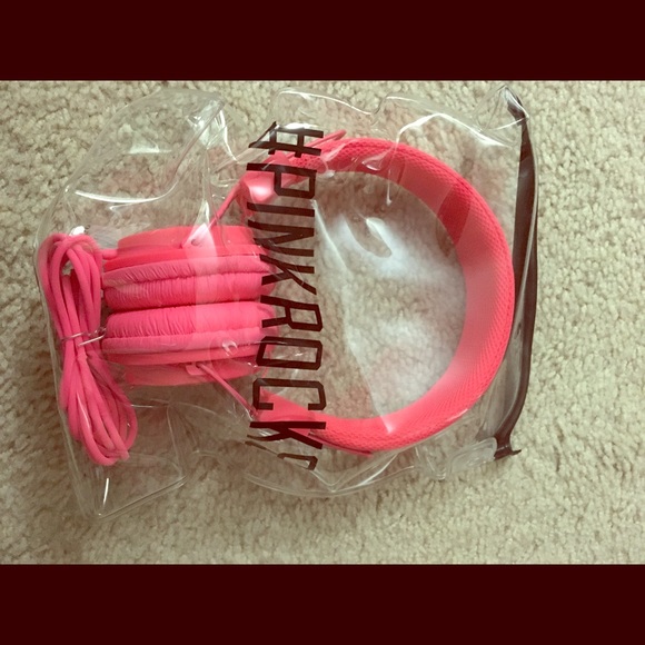 PINk over the ear headphones NEW