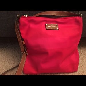 Kate Spade Pink and Orange Cross Body Bag