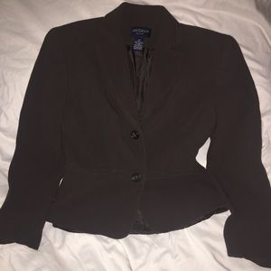 Ann Taylor Chocolate Brown Blazer w/shoulder pads