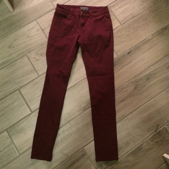 Maroon jeans