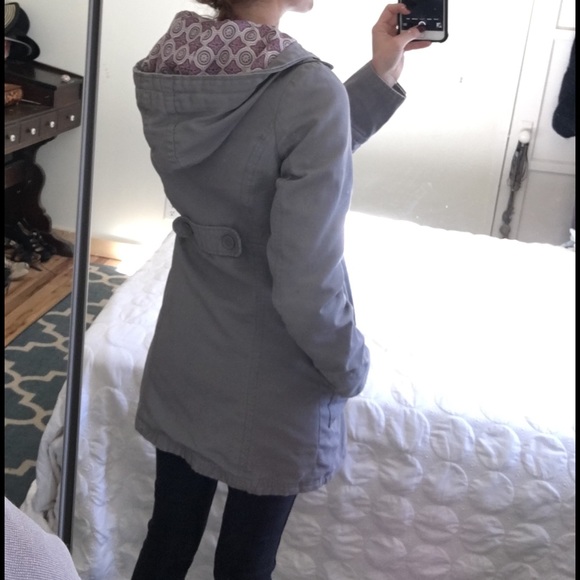 *SOLD* Billabong grey coat xs - Picture 2 of 4