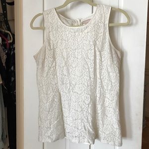 Cream, lace blouse