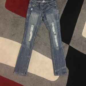 Blue Asphalt Skinny Jeans