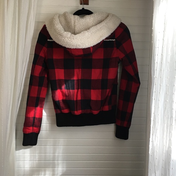 *SOLD* Fox brand plaid jacket size xs - Picture 2 of 4