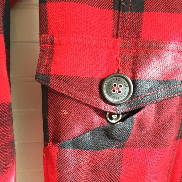 *SOLD* Fox brand plaid jacket size xs - Picture 3 of 4