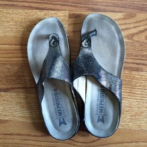 Mephisto SILVER sandals SZ 39