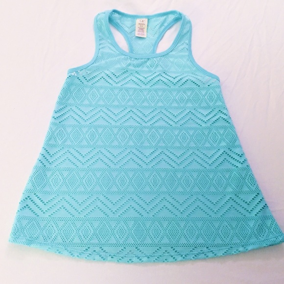 OP Racer Back Seafoam Green Perforated Fitness Top
