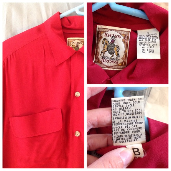 Vintage 1980s silk blouse - Picture 3 of 3