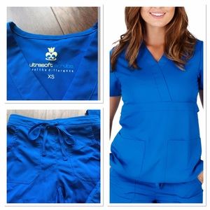 Royal Blue Scrub Set {NWOT}