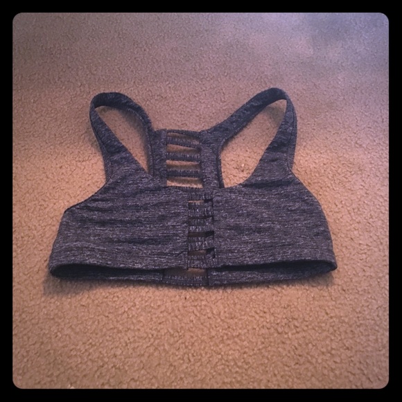 Grey PINK VS caged sports bra