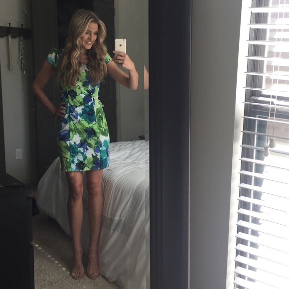 Floral pencil mini dress