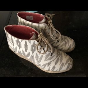 Tom wedges 6.5 worn once