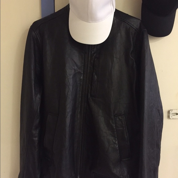 Vince Leather Jacket (Large) - Picture 2 of 4