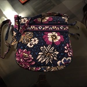Vera Bradley African Violet Triple Zip Hipster