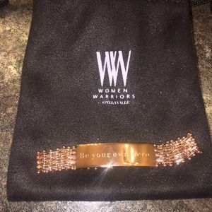 Be your own hero woman's warrior bracelet,