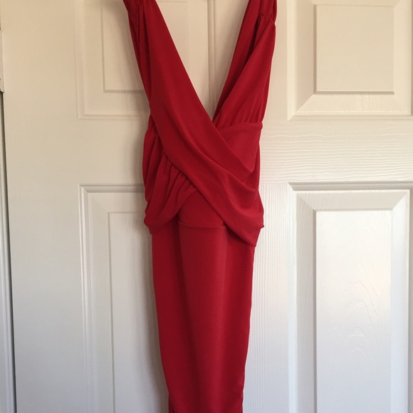 Red Guess back cross dress NWT