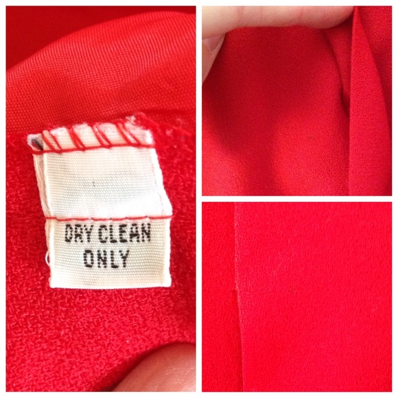 Stunning vintage red skirt - Picture 4 of 4