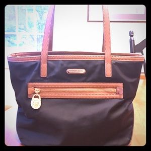 Michael Kors Black and Tan purse