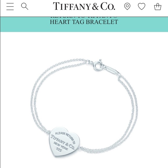 Tiffany's heart tag bracelet