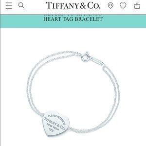 Tiffany's heart tag bracelet