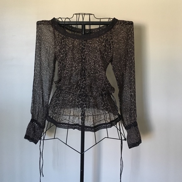 Lucky Brand animal print blouse