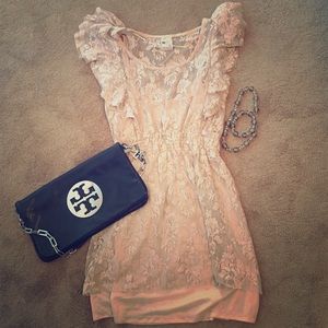 Blush lace zara dress