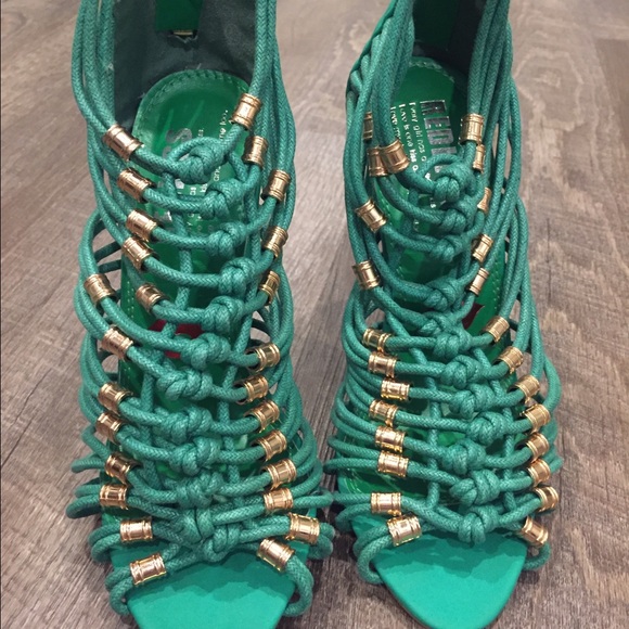 Green strappy heal size 5.5 from Nordstrom rack