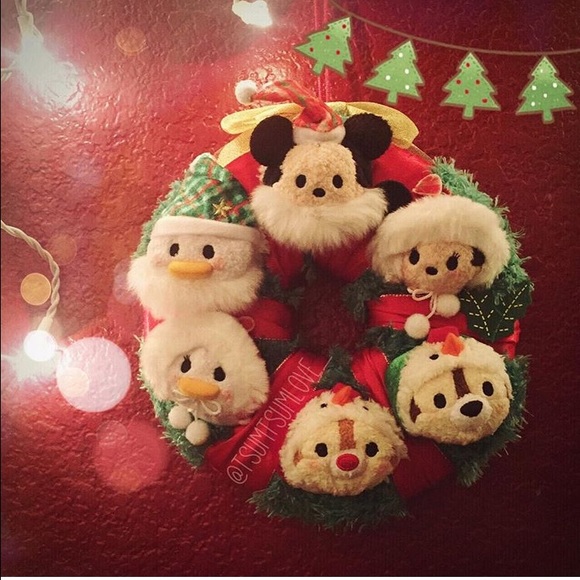 2015 Japan Christmas Tsum Tsum Wreath tsumtsumsale
