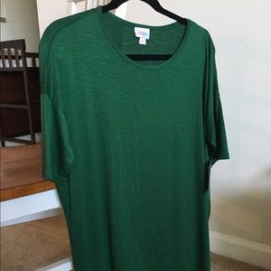 BNWT Lularoe Irma Tunic XS Emerald Green