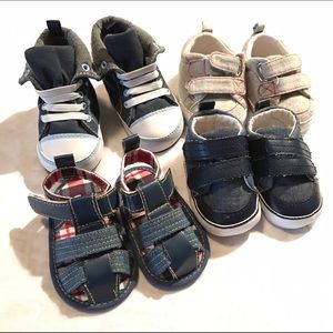 Baby boy shoes NB - 3 months- 3 &6 months