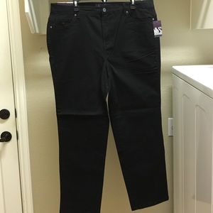 Gloria Vanderbilt Amanda black jeans size 16W