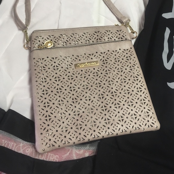 NWT Taupe cross body bag
