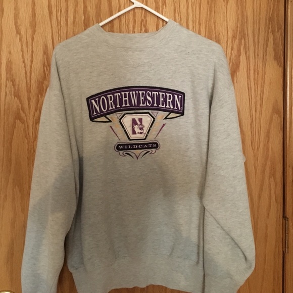 Northwestern crew neck sweater
