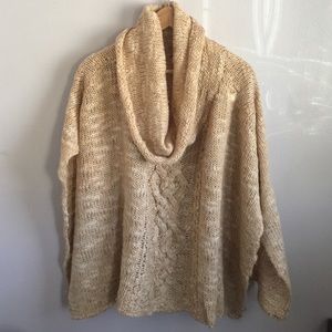 Free people knit poncho