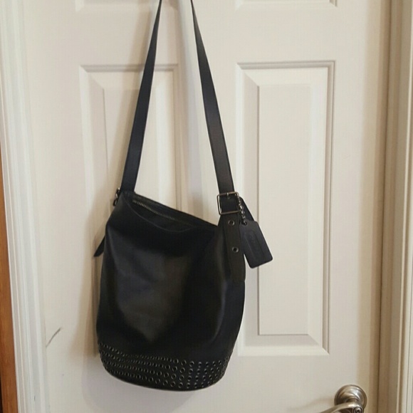 Extra Large Coach bucket bag w/ Grommets