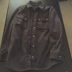 Banana Republic Charcoal Shirt Jacket