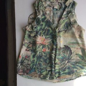 Safari style H&M blouse