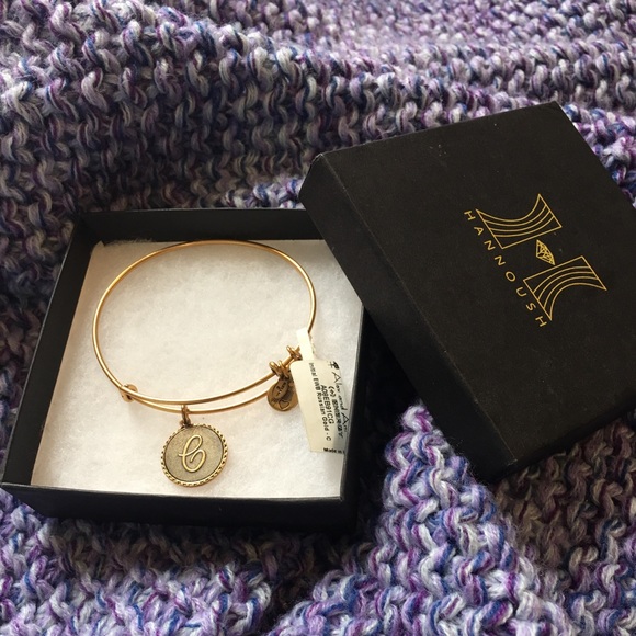 Alex and Ani initial "C" bangle