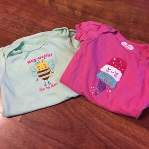 🔥SALE🔥Bundle of four baby girl onesies