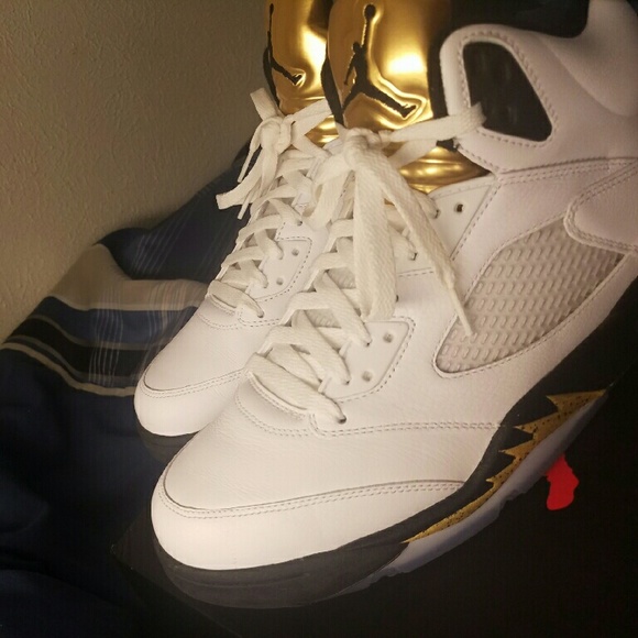 Jordan 5s Olympic gold main image 4